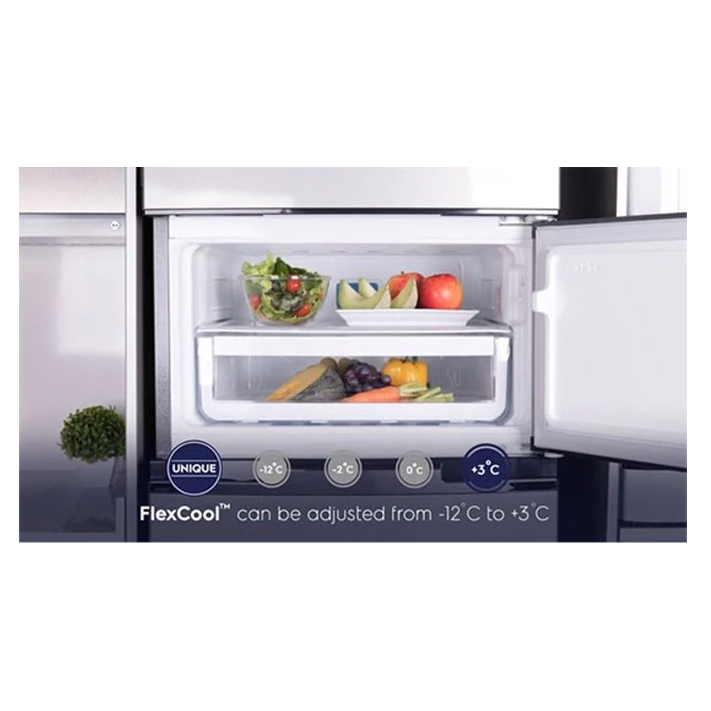 Electrolux Kulkas Inverter NutriFresh Three Door 336 L - EME3700H-A
